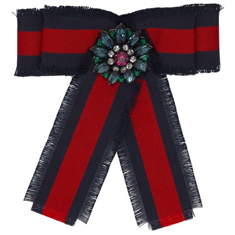 gucci ribbon brooch